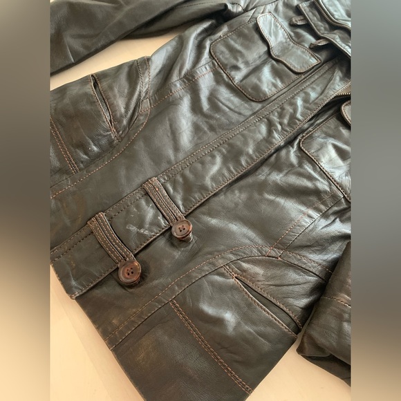 DANIER GENUINE LEATHER jacket size 2XS - Picture 4 of 9